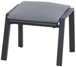 Siena Garden Valencia Hocker, grau, Aluminium, 58x49x44,5 cm