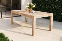 OUTFLEXX Esstisch, natur, Akazie, 200 x 100 cm, Teak-Optik, FSC&reg;-zertifiziertes