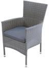 OUTFLEXX Vigo Stapelsessel, stahlgrau-meliert, Alu/Polyrattan, 59x62x92 cm, inkl.