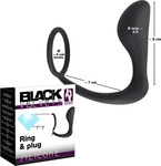 You2Toys Black Velvets: Penisring mit Analplug, schwarz, Sextoys > Anal Sextoys