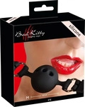 Bad Kitty Silikon-Ballknebel Medium, schwarz, Fetisch > BDSM Sextoys > Knebel