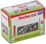 fischer DUOPOWER 2-Komponenten-Universald&uuml;bel mit Panhead-Schraube 6x30mm - 50