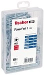 fischer Meisterbox PowerFast II Schraubensortiment Senkkopf TX verzinkt 110-teilig