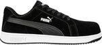 Puma Retro-Sicherheitsschuh ICONIC SUEDE BLACK LOW S1PL ESD schwarz Gr. 36