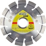 Diamanttrennscheibe DT 600 U Supra f&uuml;r Beton Kalksandstein Kurzverzahnung 115 x 2,4