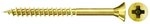 fischer Spanplattenschraube FSPII Teilgewinde Senkkopf PZ2 gelb verzinkt 5 x 35 mm -
