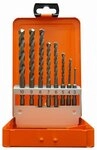 Projahn Sortiment Standard-Steinbohrer mit 6-kant Schaft - 2 bis 10 mm -...