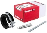 fischer Gelenkrohrschellen-Set FGRS 15 - 19 mm mit UX-D&uuml;beln und Stockschrauben - 10