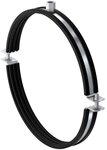 fischer Rohrschelle L&uuml;ftungskanalschelle LGS mit Schalld&auml;mmeinlage 450 mm M8/M10 -