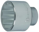 Projahn Steckschl&uuml;ssel-Einsatz 25 (1") f&uuml;r 12-kant metrisch 63 mm