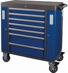 Projahn Werkstattwagen SPACE 7 Schubf&auml;cher blau/anthrazit + Best&uuml;ckung f&uuml;r 2