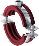 fischer Rohrschelle Silikonrohrschelle FRSH 48 - 53 mm M8 - 50 St&uuml;ck