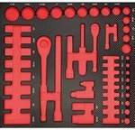 Projahn PROFORM-Werkstattwageneinlage leer f&uuml;r 1/4" + 1/2" Werkzeug