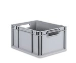 Eurobox NextGen 2.0 grau offene Griffmulden ohne Farbring - 400x300x220mm