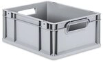 Eurobox NextGen 2.0 grau offene Griffmulden ohne Farbring - 400x300x170mm