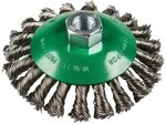 Kegelb&uuml;rste BK 600 Z f&uuml;r Winkelschleifer 115 mm mit gezopftem Edelstahldraht