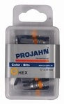 Projahn Color-Ring Bit 6,3 (1/4") f&uuml;r Innen-6kant-Schrauben 4 mm x 25 mm - 10...