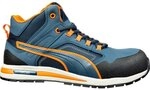 Puma CROSSTWIST MID hoher streetstyle Sicherheitsschuh S3 blau/orange Gr. 39