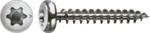 SPAX Universalschraube Edelstahl A2 Vollgewinde Halbrundkopf T-STAR plus 4CUT-Spitze