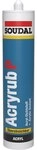 Soudal Acryrub P Acryl &uuml;berstreichbarer Fugendichtstoff 310ml Kartusche wei&szlig;