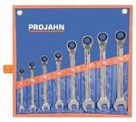 Projahn GearTech Ratschenschl&uuml;ssel-Set metrisch umschaltbar 8-teilig 8 - 19 mm