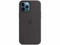 Apple MHLG3ZM/A, Apple Silikon Case mit MagSafe für iPhone 12 Pro Max, schwarz