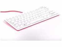 Offizielles Raspberry Pi Keyboard (Tastatur): rot-weiß (red-white) / Deutsch (DE) /