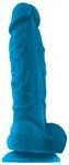 NS Novelties ColourSoft Soft Dildo Blau 17 cm