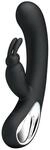 Pretty Love Vibro Rabbit Webb Vibrator Schwarz 21 cm