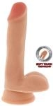 TOYJOY Dual Density Dildo w. Balls Realistischer Dildo Beige 17 cm
