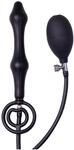 Rimba Latex Play Inflatable Anal Plug Schwarz 22 cm ⌀ 7 cm