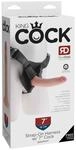 King Cock Strap-On Dildo Beige 17,5 cm ⌀ 4,1 cm Taille 132 cm
