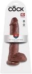 King Cock with Balls Dildo Braun 25,5 cm