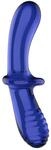 Satisfyer Double Crystal Glasdildo Blau 20 cm &oslash; 5,5 cm