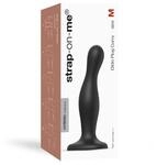 Strap-On-Me Dildo Plug Curvy Size M Dildo Schwarz 15 cm ⌀ 4,2 cm