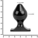 All Black AB73 Analplug Schwarz ⌀ 9 cm