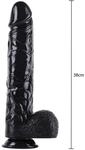 Hidden Desire Dong XXXL Dildo Schwarz 38 cm