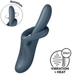 Satisfyer Heat Flex 4 Vibrator Grau 23 cm