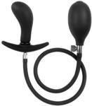 Rimba Latex Play Inflatable Curved Anal Plug Schwarz ⌀ 8,5 cm