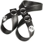 Blue Line CB Gear 8 Style Ball Divider Penisring Schwarz