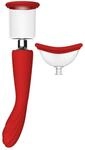 Dream Toys Georgia Doppelstimulator Saugvibrator Rot ⌀ 3,5 cm