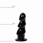 All Black AB40 Analplug Schwarz ⌀ 5 cm