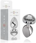 Intense Metall Analplug mit Herz Silber ⌀ 2,6 cm