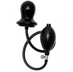Rimba Aufblasbarer Plug mit massiven Kern Schwarz &Oslash; 4,5&ndash;8,5 cm