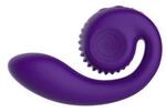 SNAIL VIBE Gizi Vibrator mit Klitorisstimulation Lila 13 cm ⌀ 3,5 cm