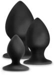Blush Anal Adventures Silicone Stout Plug Kit Analplug Schwarz 3...