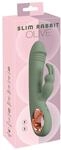 You2Toys Slim Rabbit Olive Rabbit Vibrator Gr&uuml;n 21,4 cm