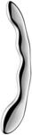 Satisfyer Cosmic Crest 2 Edelstahl Doppel-Dildo Silber