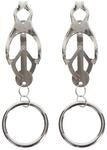 Taboom Schmetterling Nippelklammern mit Ring silber