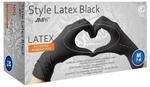 Rimba Latex Play - Disposable Latex Gloves (100 pieces) - Black - M